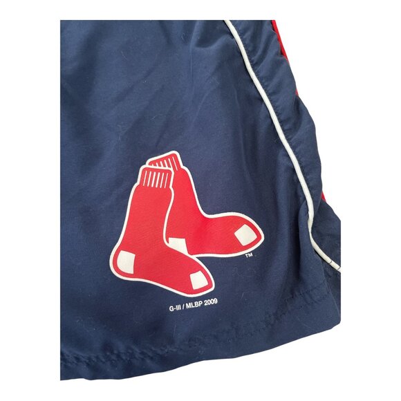 Vtg 2009 Boston Red Sox Board Shorts Swim Trunks Men’s L – MLB Floral Logo G-III - Picture 2 of 6